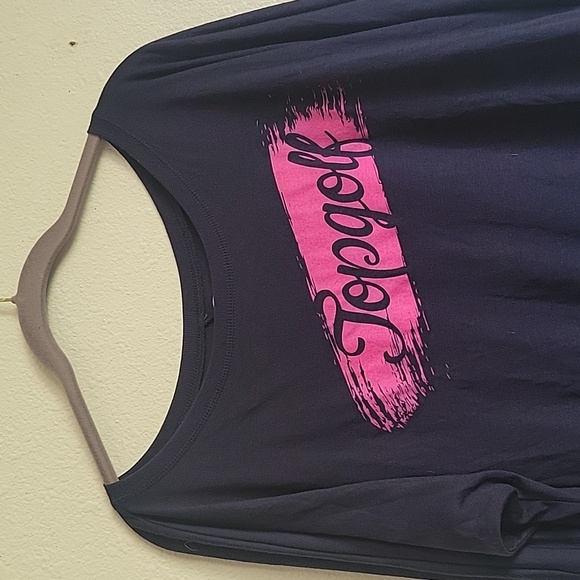 NWT TOPGOL blause size Medium color blue pink - Picture 2 of 16